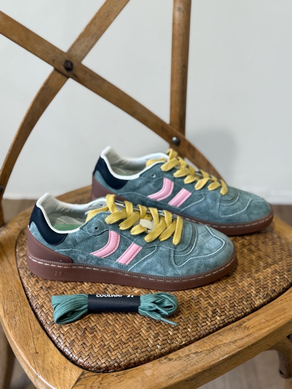 Free People Coolway Goal Sneaker Green - Picture 2 of 8